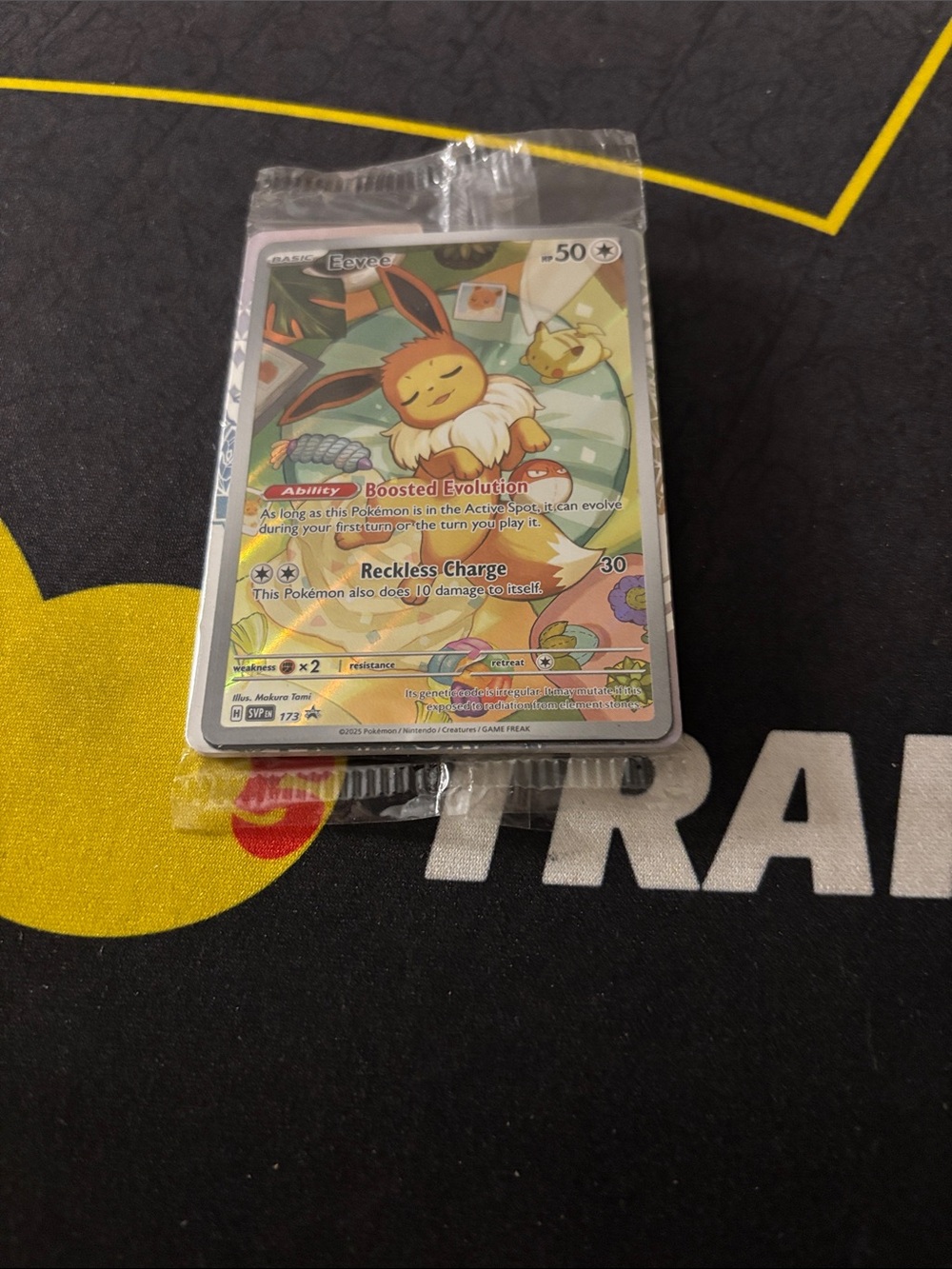 Sealed Eevee Pokémon TCG Promo Card - Yellow & Brown Artwork